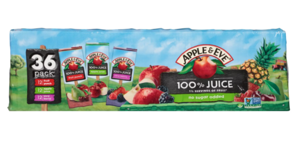 Apple & Eve 100% Fruit Juice Bonus Variety Pack, 36 pk./6.7 oz.
