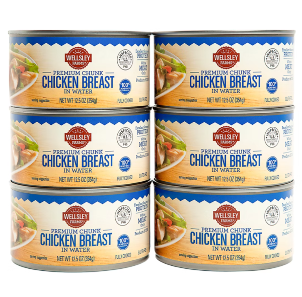 Wellsley Farms Premium Chunk Chicken Breast in Water, 6 ct./12.5 oz. - Image 2