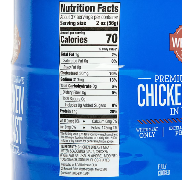 Wellsley Farms Premium Chunk Chicken Breast in Water, 6 ct./12.5 oz. - Image 3