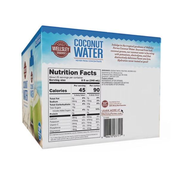 Wellsley Farms Coconut Water, 12 pk./500mL - Image 6