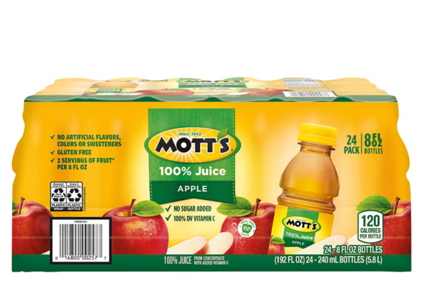 Mott's 100% Original Apple Juice, 24 pk./8 fl. oz.