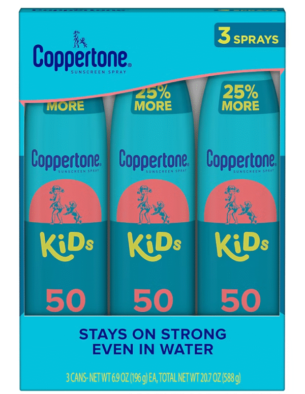 Coppertone Sunscreen Spray for Kids, 3 pk.
