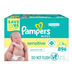 Pampers Baby Wipes Sensitive Fragrance-Free Pop-Top Packs, 16 pk./896 ct.