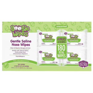 Boogie Wipes Unscented Gentle Nose Wipes, 4 pk./180 ct.