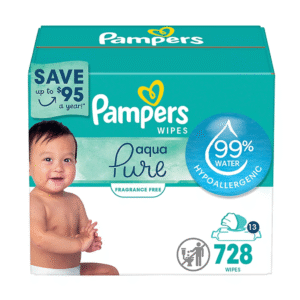 Pampers Aqua Pure Sensitive Baby Wipes with Pop-Top, 13 pk./728 ct.