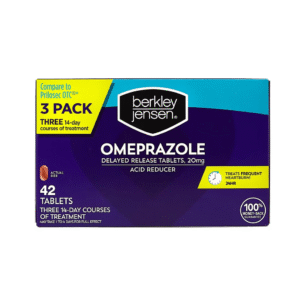 Berkley Jensen 20mg Omeprazole Acid Reducer Tablets, 42 ct.