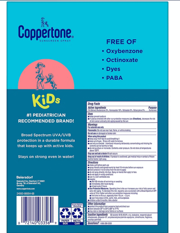 Coppertone Sunscreen Spray for Kids, 3 pk. - Image 2
