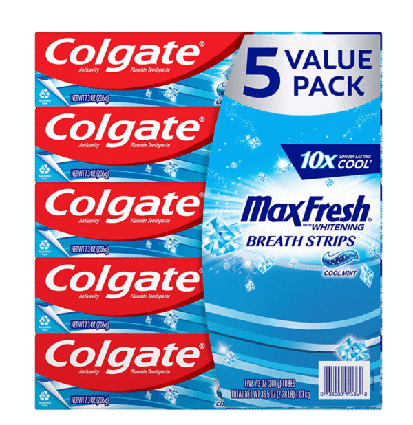 Colgate MaxFresh Cool Mint Toothpaste, 5 pk./7.3 oz.