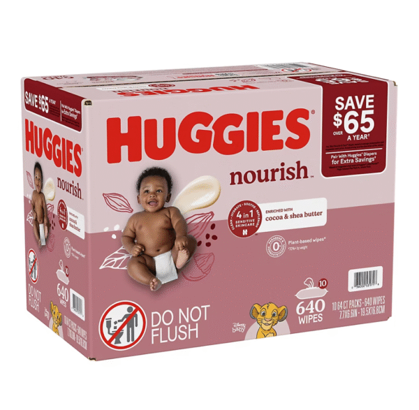 Huggies Nourish Scented Push Button Pack Baby Wipes, 10 pk. - Image 2