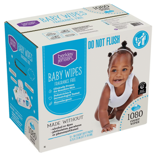 Berkley Jensen Baby Wipes - Fragrance Free, 12 pk./90 ct. each - Image 2