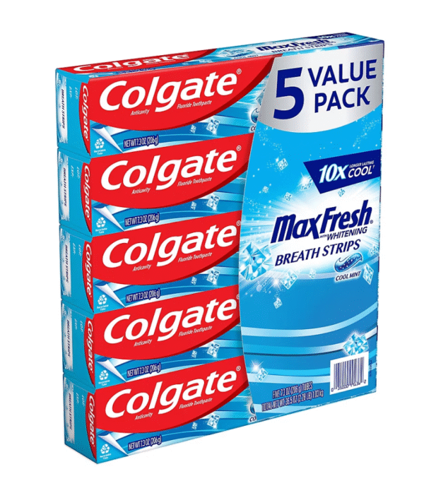 Colgate MaxFresh Cool Mint Toothpaste, 5 pk./7.3 oz. - Image 2