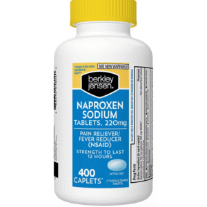 Berkley Jensen Naproxen 220mg Sodium Caplets, 400 ct.