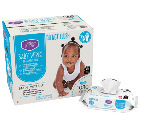 Berkley Jensen Baby Wipes - Fragrance Free, 12 pk./90 ct. each - Image 3