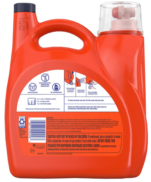 Tide Liquid Laundry Detergent - Original Scent, 152 loads/170 oz. - Image 2
