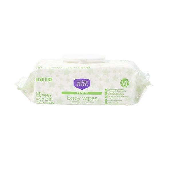 Berkley Jensen Green Tea & Cucumber Scented Baby Wipes, 1080 ct. - Image 3