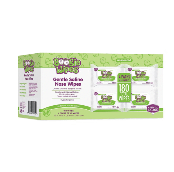 Boogie Wipes Unscented Gentle Nose Wipes, 4 pk./180 ct. - Image 2