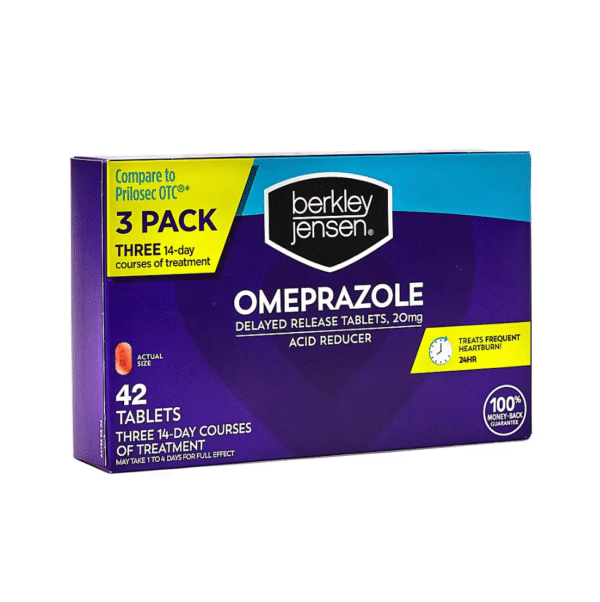 Berkley Jensen 20mg Omeprazole Acid Reducer Tablets, 42 ct. - Image 2