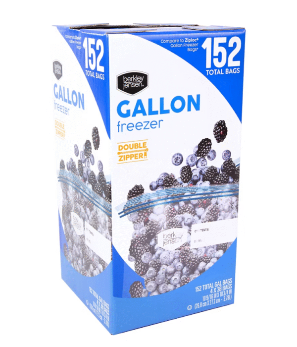 Berkley Jensen Freezer Gallon Double Zip Bags, 152 ct. - Image 2
