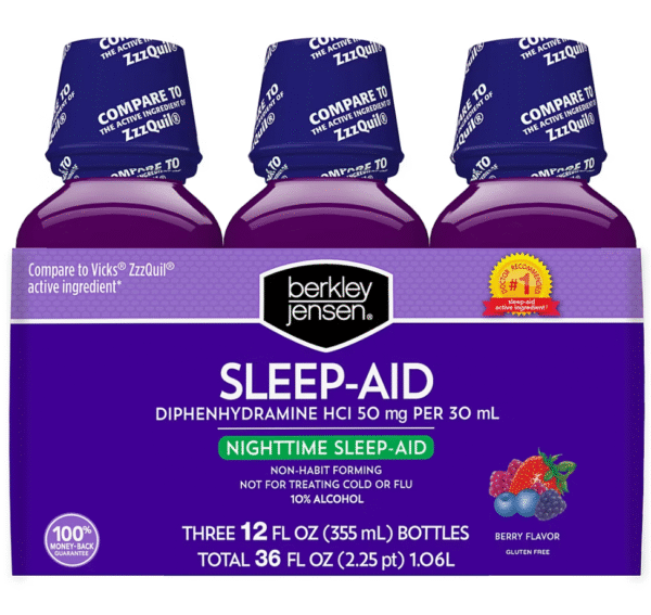 Berkley Jensen's Night Time Sleep Aid Liquid, 3 pk.