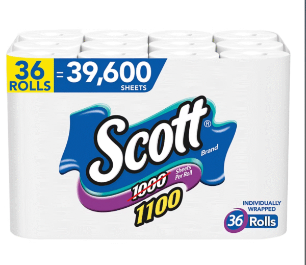 Scott Toilet Paper, 36 pk./1,100 sheets per roll