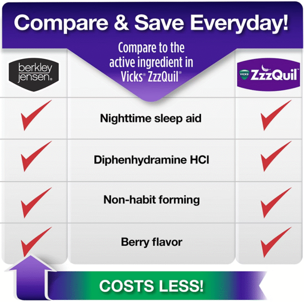 Berkley Jensen's Night Time Sleep Aid Liquid, 3 pk. - Image 4
