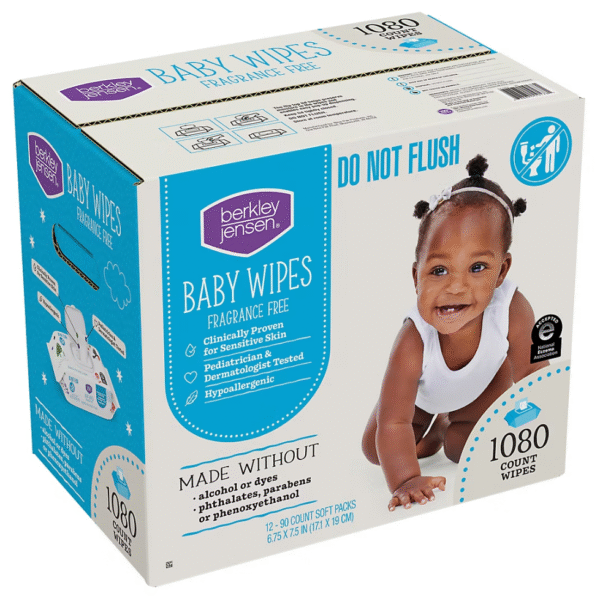 Berkley Jensen Baby Wipes - Fragrance Free, 12 pk./90 ct. each - Image 2