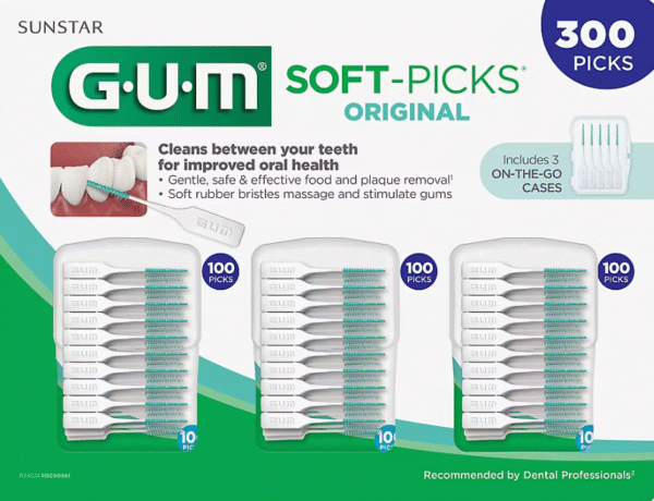 Gum Soft Picks Original, Dental Flossing Picks, 300 ct.