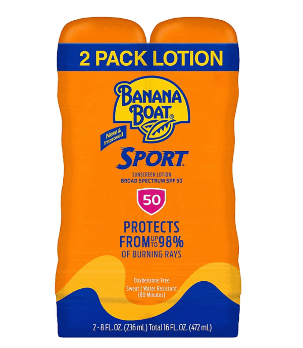 Banana Boat Sport SPF 50 Sunscreen Lotion, 2 pk./8 oz.