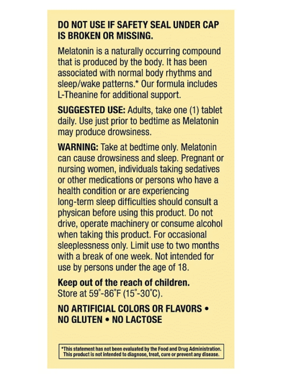 Berkley Jensen Melatonin 10mg, 300 ct. - Image 8