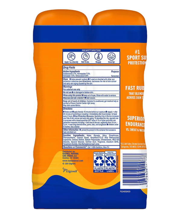 Banana Boat Sport SPF 50 Sunscreen Lotion, 2 pk./8 oz. - Image 2