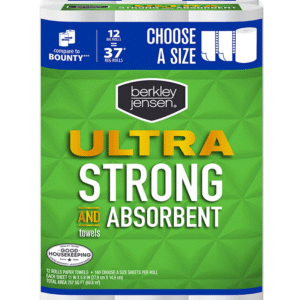 Berkley Jensen Choose-a-Size Ultra Paper Towels, 12 pk./140 sheets per roll