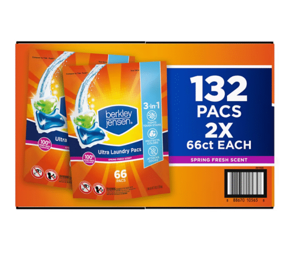 Berkley Jensen Ultra Laundry Pacs - Spring Fresh Scent, 132 ct. - Image 5