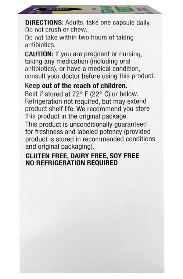 Berkley Jensen Daily Care Digestive Health Probiotic Supplement Capsules, 80 ct. - Image 2