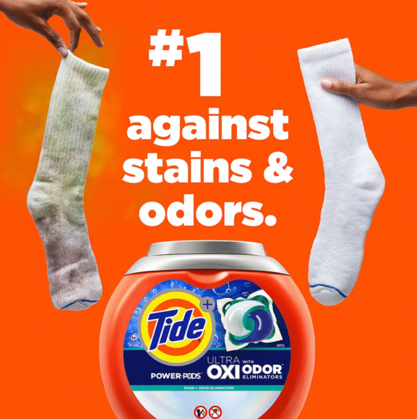 Tide Ultra OXI Power PODS with Odor Eliminators, 72 ct. - Image 8