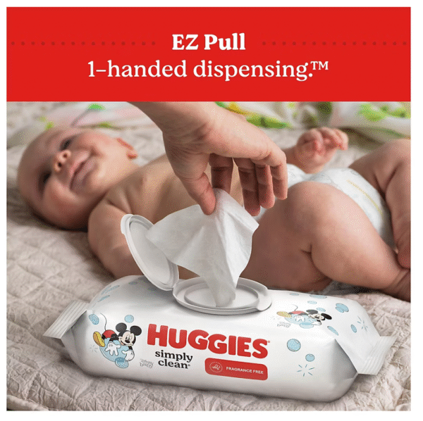 Huggies Nourish Scented Push Button Pack Baby Wipes, 10 pk. - Image 8