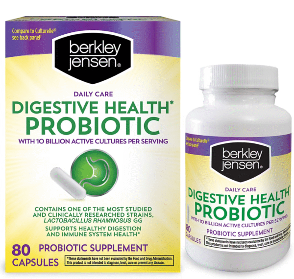 Berkley Jensen Daily Care Digestive Health Probiotic Supplement Capsules, 80 ct. - Image 4