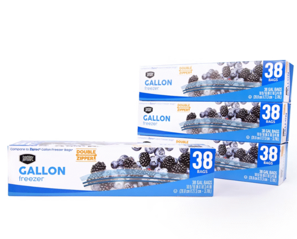 Berkley Jensen Freezer Gallon Double Zip Bags, 152 ct. - Image 4