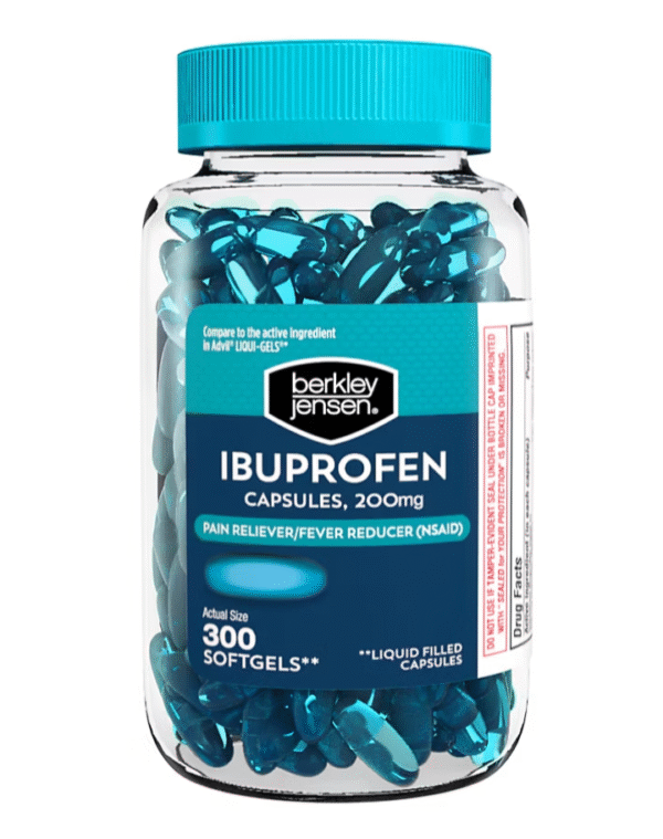 Berkley Jensen Ibuprofen 200mg Softgel Capsules, 300 ct.