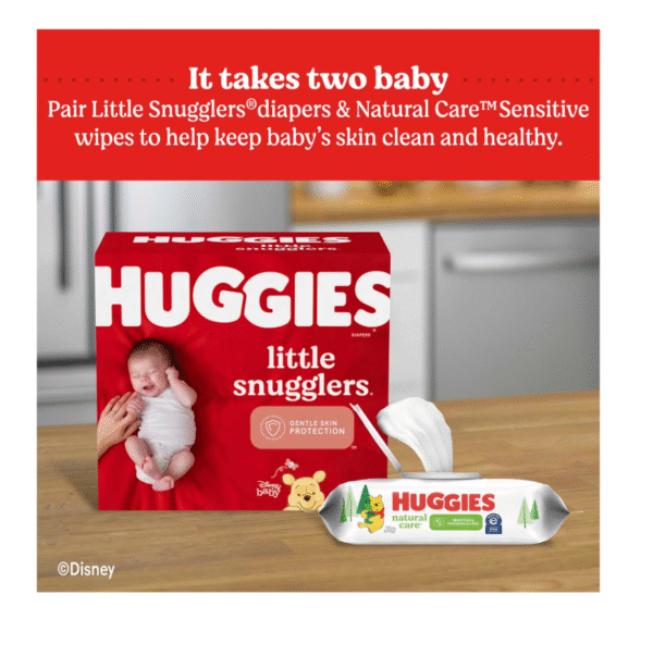 Huggies Unscented Natural Care Sensitive Baby Wipes, 1,088 ct. - Image 4