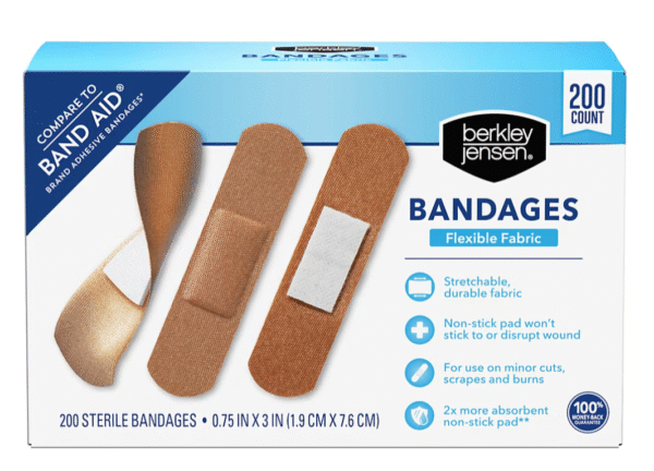 Berkley Jensen Flex-Fabric Bandage, 3/4" x 3", 200 ct.