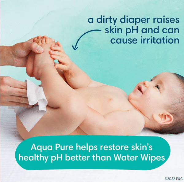 Pampers Aqua Pure Sensitive Baby Wipes with Pop-Top, 13 pk./728 ct. - Image 4