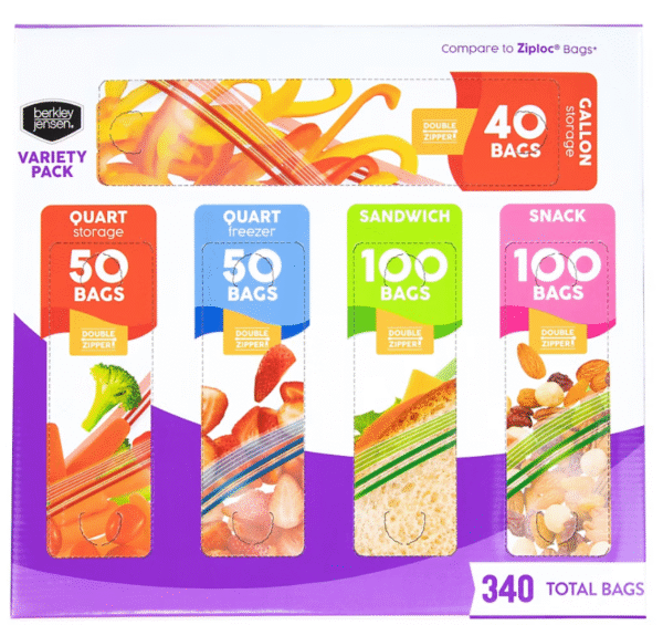 Berkley Jensen Food Storage Variety Pack, 340 ct.
