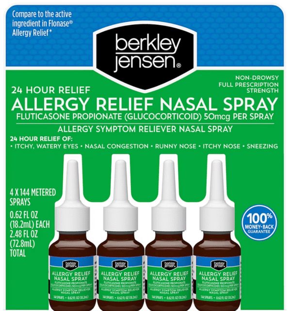 Berkley Jensen 24-Hour Allergy Relief Nasal Spray, 4 ct.