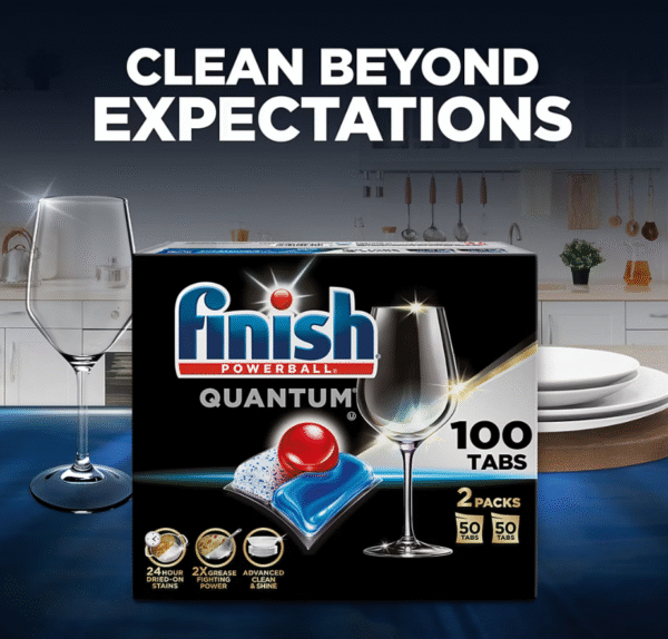 Finish Quantum Dishwasher Detergent Tablets, 100 ct. - Image 2