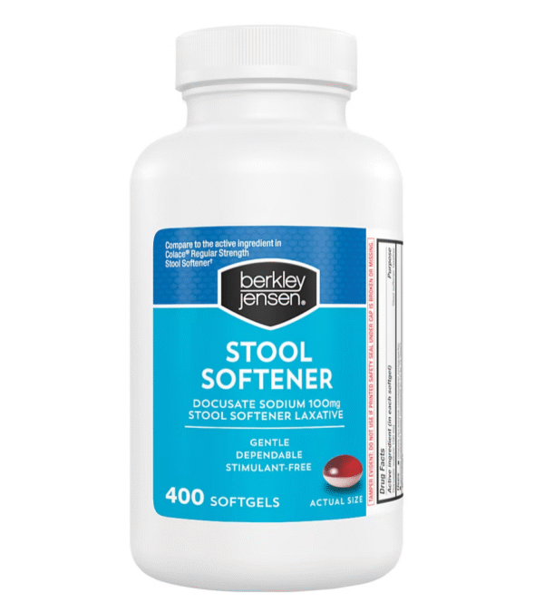 Berkley Jensen Stool Softener Softgels, 400 ct.