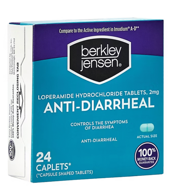 Berkley Jensen Loperamide Hydrochloride Anti-Diarrheal 2 mg Tablets, 24 ct. - Image 2