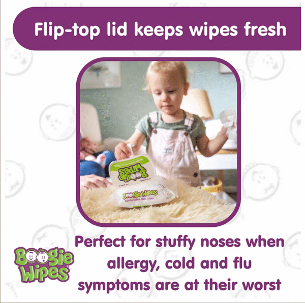 Boogie Wipes Unscented Gentle Nose Wipes, 4 pk./180 ct. - Image 7