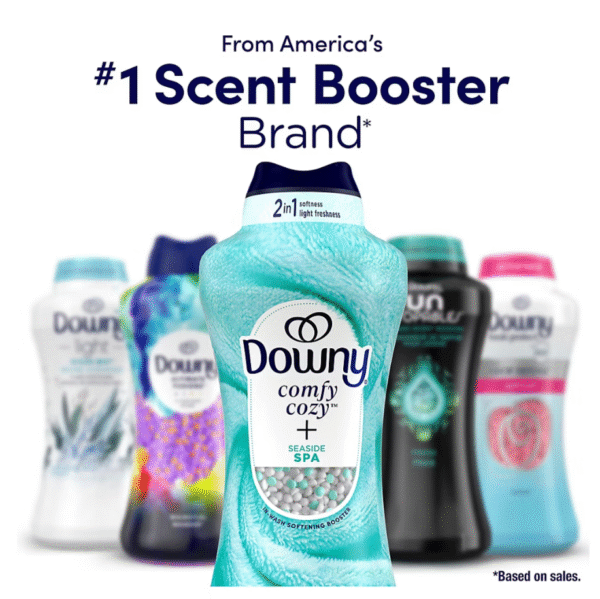 Downy In-Wash Scent Booster Beads - Comfy Cozy + Seaside Spa, 32.1 oz. - Image 7