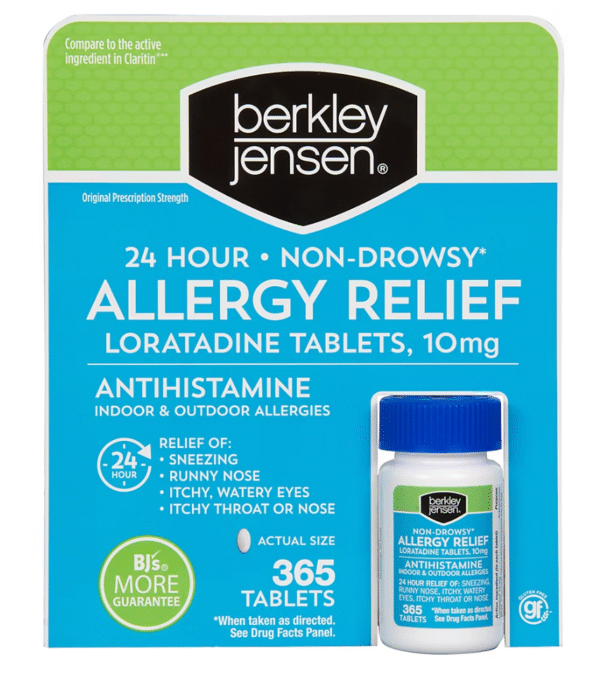 Berkley Jensen Allergy Relief Loratadine 10mg Tablets, 365 ct.