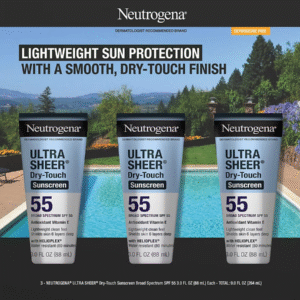 Neutrogena Ultra Sheer Dry-Touch SPF 55 Sunscreen Lotion Broad Spectrum, 3 pk./3 fl. oz